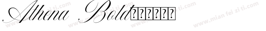 Athena Bold字体转换